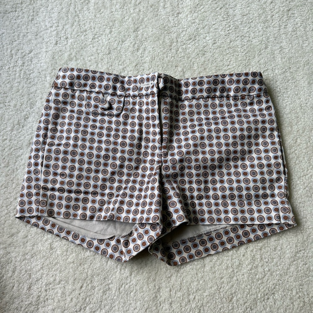 J. Crew Patterned Shorts - Black, Brown, White